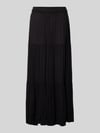 ONLY Uitlopende maxi-rok van zuivere viscose model 'MIKKA' Zwart