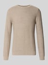 Tom Tailor Regular Fit Pullover aus reiner Baumwolle Taupe