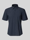 BOSS Regular Fit Businesshemd mit kurzem Arm Modell 'P-LIAM' Marine