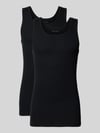 Tom Tailor Tanktop aus reiner Baumwolle im 2er-Pack Black