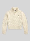 Polo Ralph Lauren Regular Fit Troyer aus Woll-Mix Sand