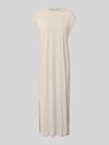 PIECES Gerades Freizeitkleid aus Viskose-Mix Modell 'ANORA' Beige
