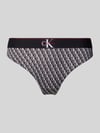 Calvin Klein Underwear String met logopatroon Zwart