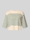 ROBE LÉGÈRE Boxy fit T-shirt met 3/4-mouw Offwhite