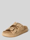Alma en Pena Sandalette aus Leder mit Gummisohle Sand
