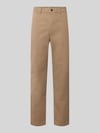 Tom Tailor Denim Chinosy o kroju relaxed fit z mieszanki bawełny Beżowy