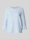 ONLY Oversized Strickpullover mit 3/4-Arm Modell 'SIMONI' Hellblau