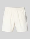 HUGO Regular Fit Badeshorts mit Label-Prägung Modell 'TONAL' Weiss