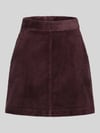 Marc O'Polo DENIM Mini-Rock aus Cord Dunkelbraun