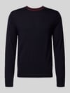 Paul Smith Regular Fit Strickpullover aus reiner Wolle Marine