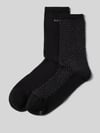 BOSS Socken aus Baumwoll-Mix im 2er-Pack Modell 'ShineDiam' Black
