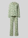 LASCANA Pyjama aus reiner Baumwolle Modell 'X-Mas' Hellgruen