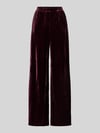 Jake*s Casual Wijdte broek van viscosemix Prune
