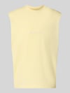 JACK & JONES T-Shirt mit Stitching Pastellgelb