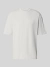 PEGADOR Oversized T-Shirt mit Logo-Stitching Hellgrau