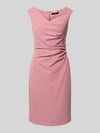 Vera Mont Knielange cocktailjurk met plooien Roze