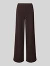 ONLY Wide Leg Leinenhose mit elastischem Bund Modell 'GOA' Schoko