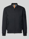 g-lab Jas met opstaande kraag en tweewegsrits model 'FLAP' Marineblauw