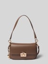 Liu Jo White Handtasche mit Klickverschluss Modell 'ADIVA' Mittelbraun