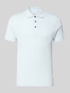 Lindbergh Regular Fit Poloshirt mit kurzer Knopfleiste Hellblau