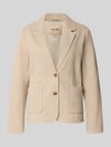 MOS MOSH Regular fit blazer met viscose Model 'Vega Daisi' Beige gemêleerd