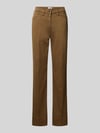 Raphaela By Brax Super slim fit smalle broek van mix van katoen en lyocell model 'LORELLA' Lichtbruin