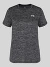 Under Armour Loose Fit Sport-T-Shirt mit Logo-Print Black