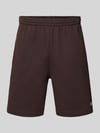Lacoste Regular Fit Sweatshorts aus Baumwoll-Mix Schoko