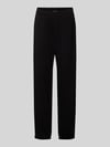 REVIEW Basic sweatpants met boordjes aan de zoom en zijzakken Zwart