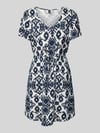 VERO MODA Mini-Freizeitkleid aus reiner Viskose Modell 'EASY JOY' Marine