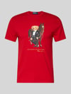 Polo Ralph Lauren T-Shirt mit Label-Print und Rundhalsausschnitt Rot