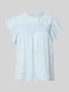 VERO MODA Regular Fit Blusentop aus reiner Baumwolle Modell 'TRINE' Hellblau