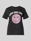 ONLY Regular Fit T-Shirt aus reiner Baumwolle Modell 'LISA LIFE LUCY' Black