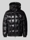Armani Exchange Gewatteerd jack met tweewegritssluiting Metallic zwart