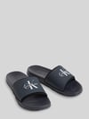 CK Calvin Klein Klapki basenowe z nadruk z logo Granatowy