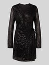 mbyM Minikleid mit Paillettenbesatz Modell 'Kilara' Black
