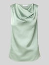COMMA Blusentop mit Wasserfall-Ausschnitt Mint