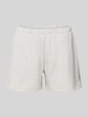 REVIEW Kurze Sweatshorts mit Stickerei Hellgrau Melange