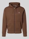 Polo Ralph Lauren Regular Fit Sweatjacke aus Baumwoll-Mix Mittelbraun Mel