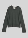 Tom Tailor Pullover aus Kaschmir mit Rippabschlüssen Dunkelgruen