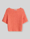Marc O'Polo Relaxed Fit Pullover aus Baumwoll-Mix Orange