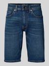 s.Oliver RED LABEL Regular Fit Jeans-Bermudas aus Baumwoll-Mix Dunkelblau