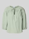 VILA Regular fit blouse met V-hals, model 'PRISILLA' Rietgroen