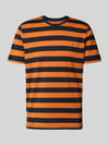 Christian Berg Men Regular Fit T-Shirt mit Logo-Stitching Orange