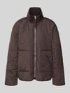JJXX Steppjacke mit gestricktem Stehkragen Modell 'SERENA' Schoko