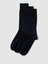 BOSS Sokken met labeldetail in set van 3 Marineblauw