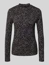 s.Oliver RED LABEL Slim fit shirt met lange mouwen van viscosemix Antraciet