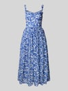 Lace & Beads Cocktailkleid im Allover-Look Blau