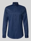 Jake*s Slim Fit Business-Hemd mit Kentkragen und extra langem Ärmel Marine
