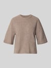 VERO MODA oversized pullover met wol model 'BOOM' Zand